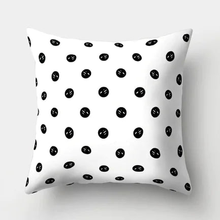 Minimalist Black and White Geometric Pillow Cover