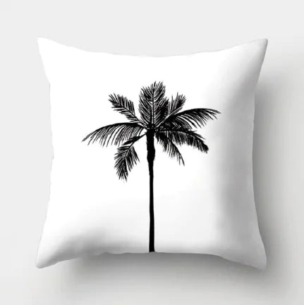 Minimalist Black and White Geometric Pillow Cover
