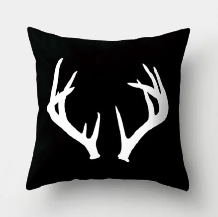 Minimalist Black and White Geometric Pillow Cover