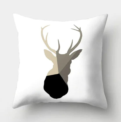 Minimalist Black and White Geometric Pillow Cover