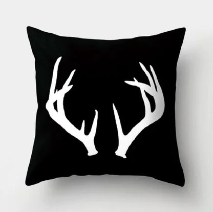 Minimalist Black and White Geometric Pillow Cover